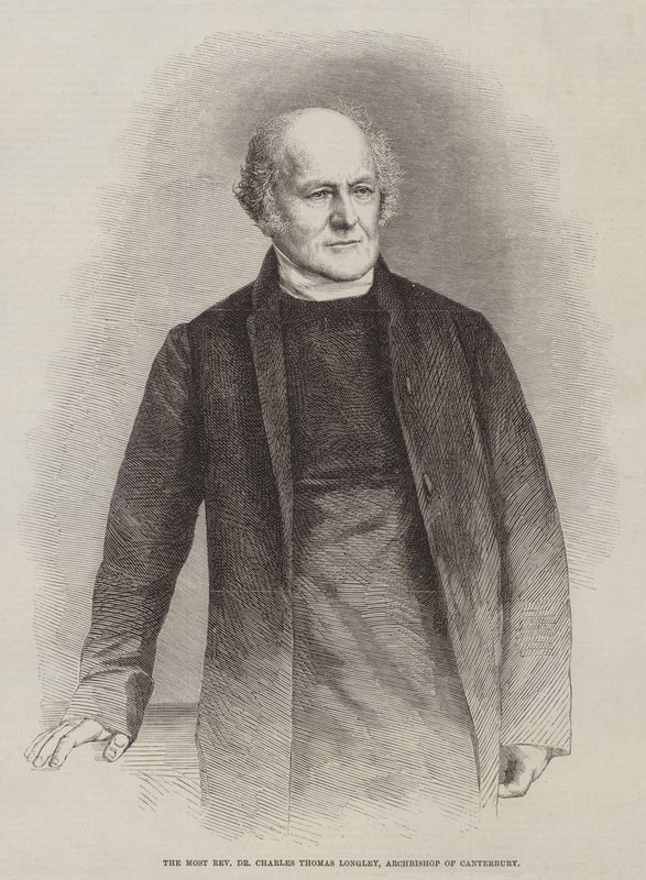 Den mest ærverdige Dr Charles Thomas Longley, erkebiskop av Canterbury (gravering) av English School