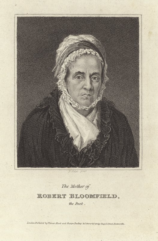 Moren til Robert Bloomfield, poeten (gravering) av English School