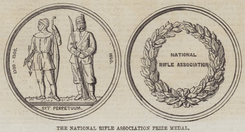 The National Rifle Association Prize Medal (gravering) av English School