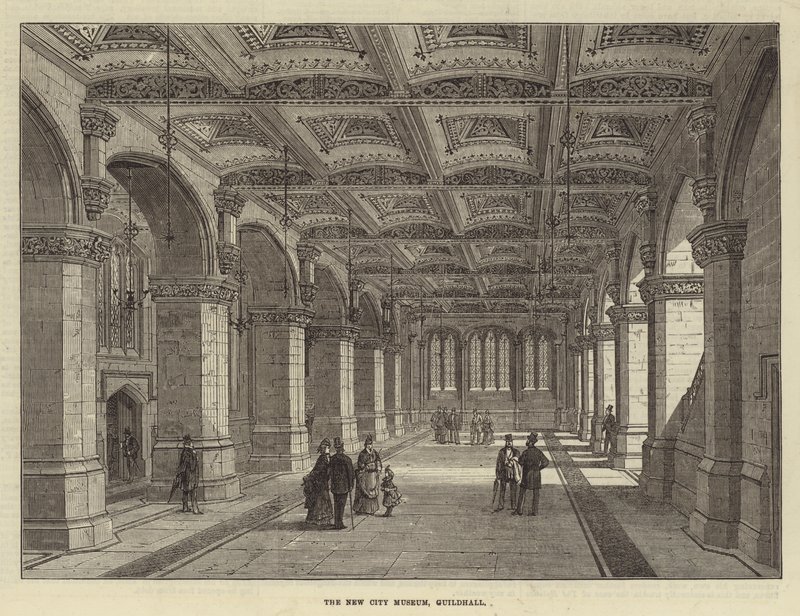 The New City Museum, Guildhall (gravering) av English School