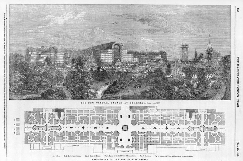 The New Crystal Palace på Sydenham av English School