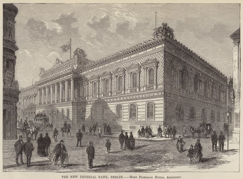 The New Imperial Bank, Berlin (gravering) av English School