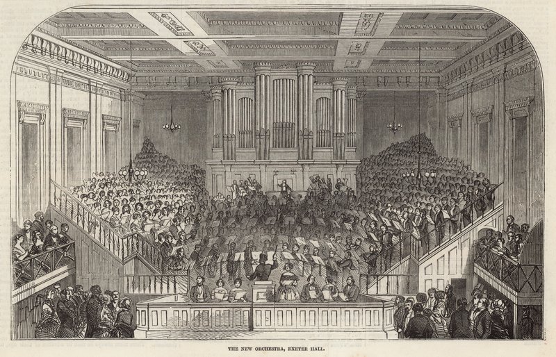 The New Orchestra, Exeter Hall, London av English School