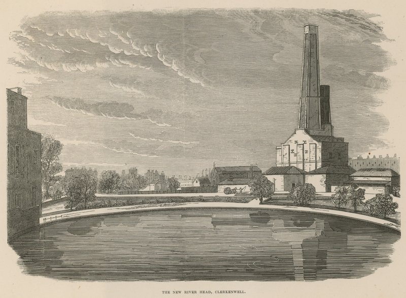 The New River Head, Clerkenwell, London av English School