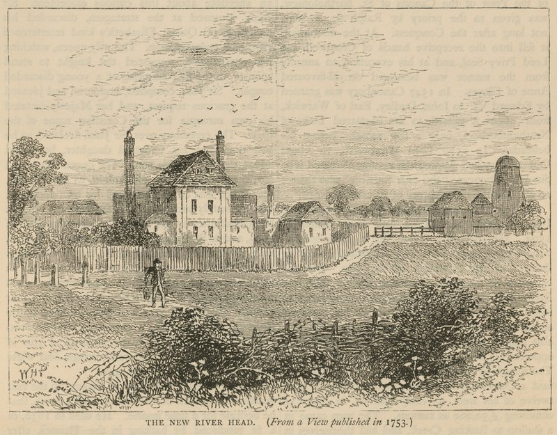 New River-hodet, fra et syn publisert i 1753 av English School