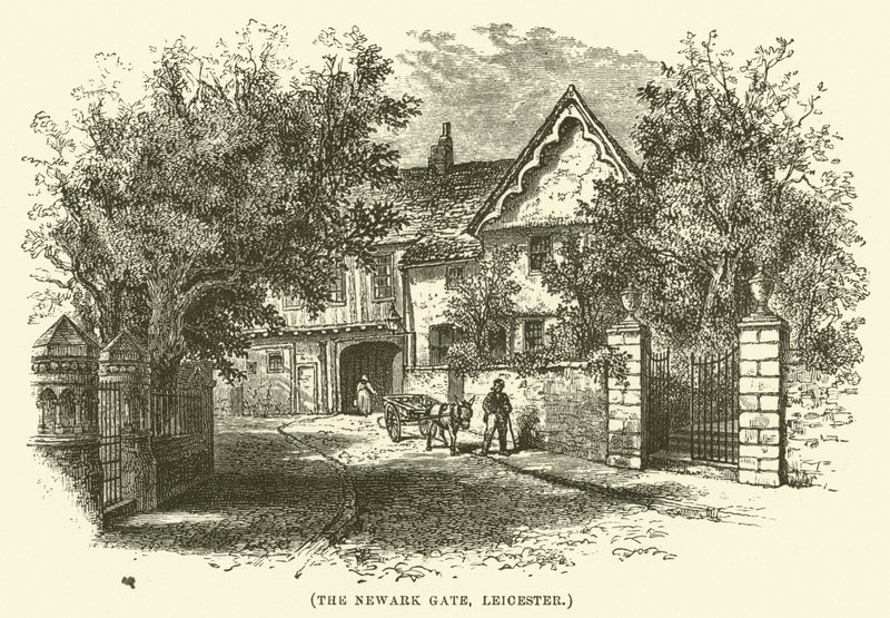 Newark-porten, Leicester (gravering) av English School