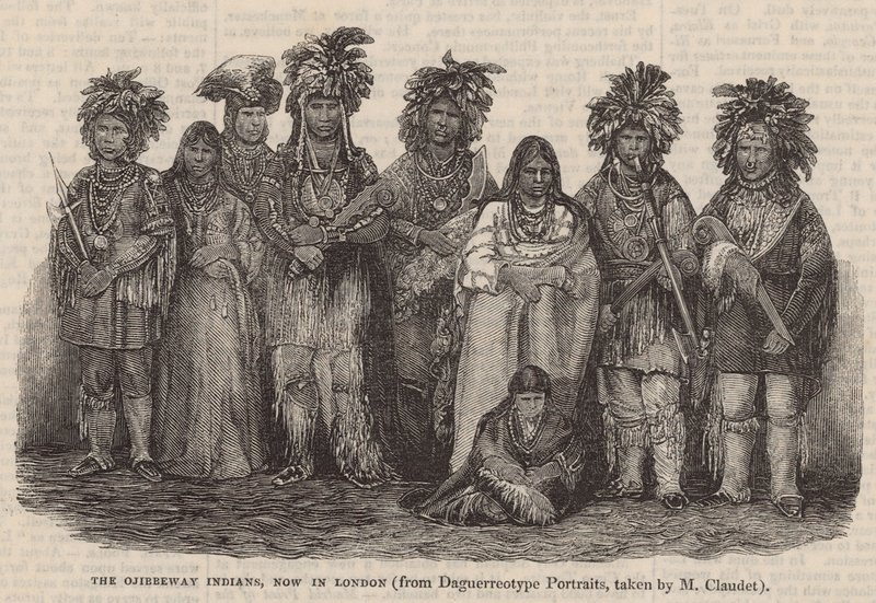 Ojibbeway-indianerne, nå i London av English School
