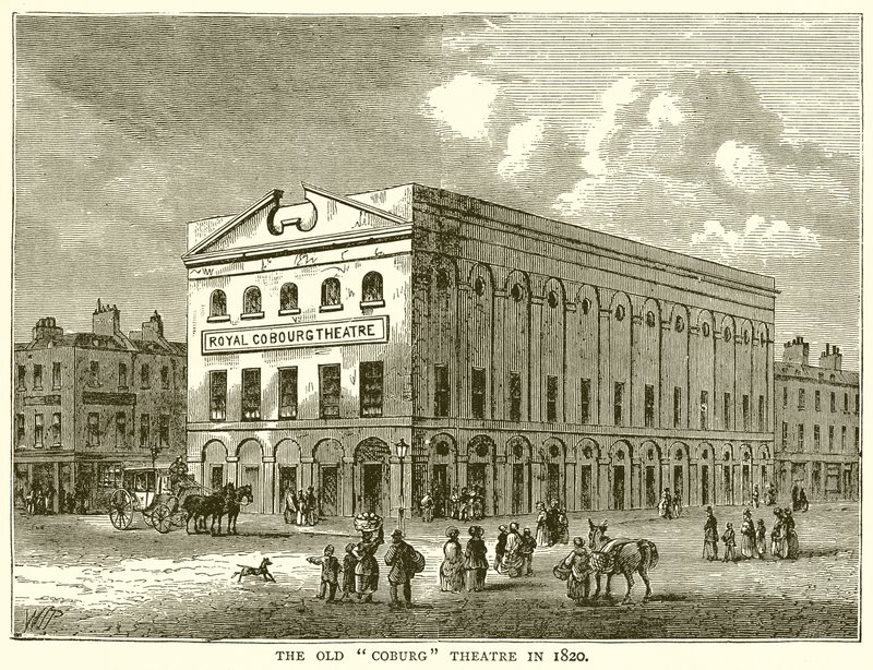 The Old Coburg Theatre i 1820 av English School