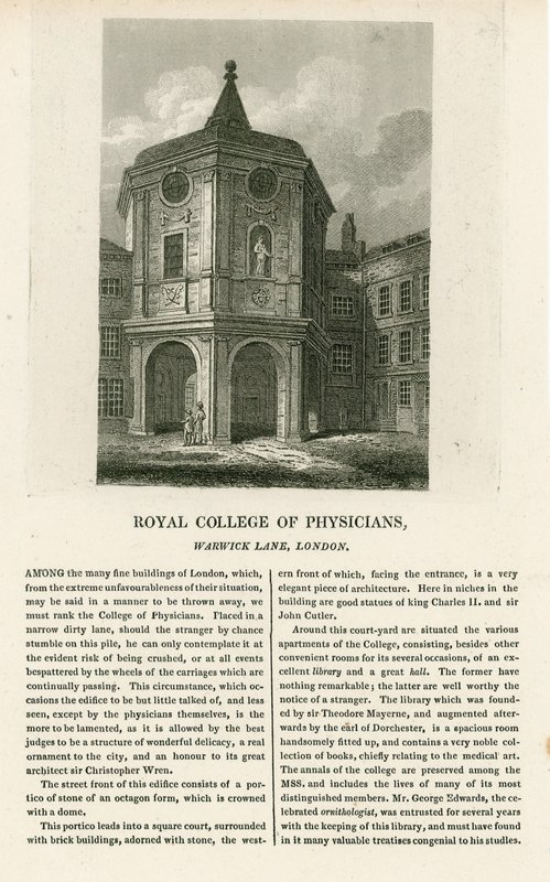 The Old College of Physicians i Warwick Lane av English School