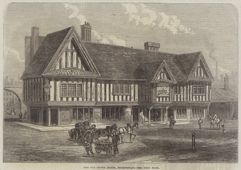 The Old Crown House, Birmingham (gravering) av English School