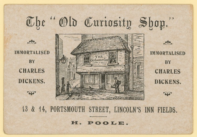 The Old Curiosity Shop, Portsmouth Street, Lincolns Inn Fields, London; Poole avfallspapirforhandler av English School