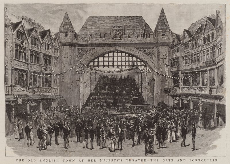 Den gamle engelske byen ved Her Majesty