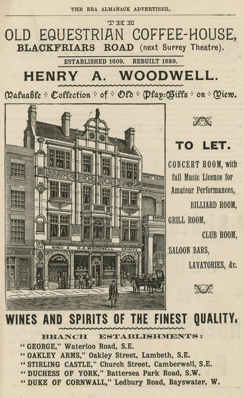 The Old Equestrian Coffee House, Blackfriars Road, London av English School