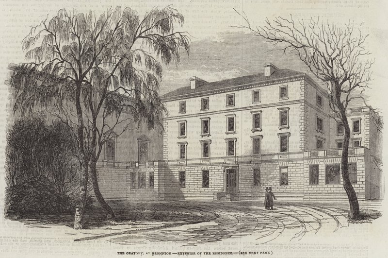 The Oratory, at Brompton, Exterior of the Residence (gravering) av English School