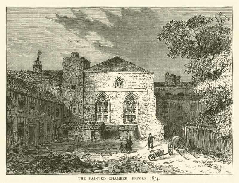 Det malte kammeret, før 1834 (gravering) av English School