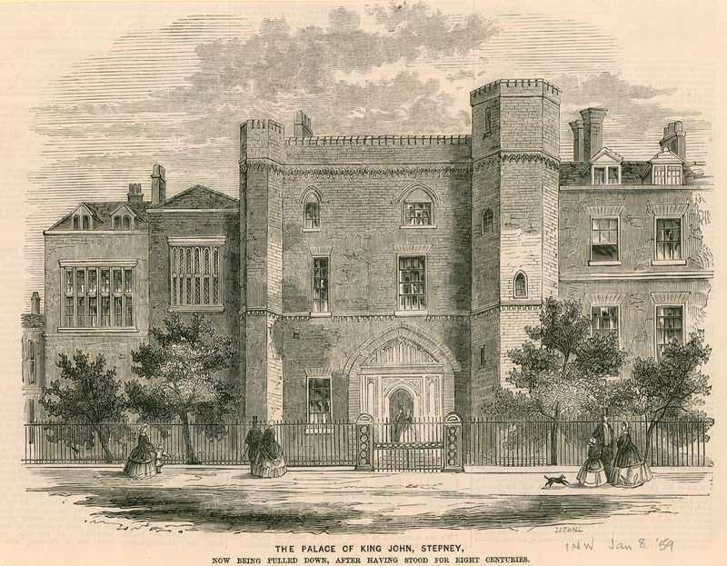 The Palace of King John, Stepney, London av English School