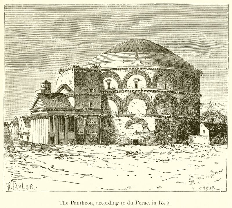 Pantheon, ifølge du Perac, i 1575 av English School