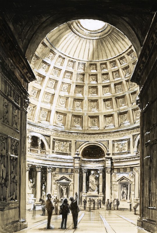 Pantheon av Agrippa av English School