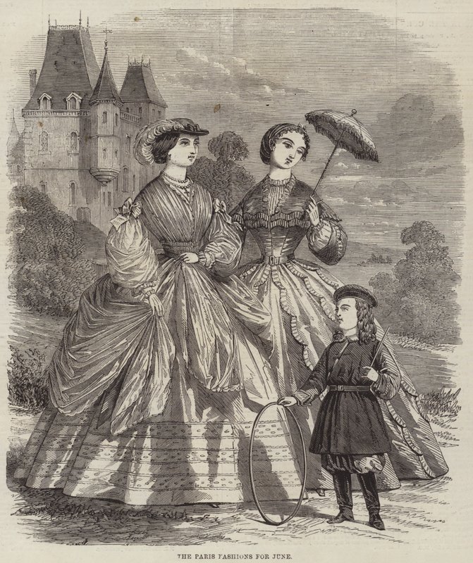 Paris-moten for juni (gravering) av English School