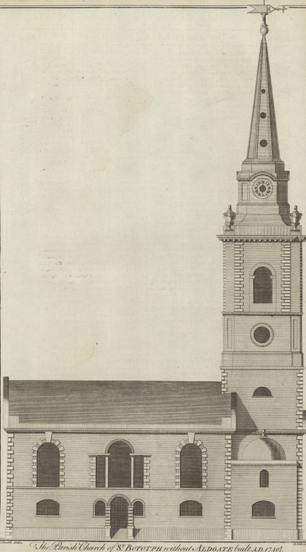 Parish Church of St Botolph uten Aldgate, London av English School