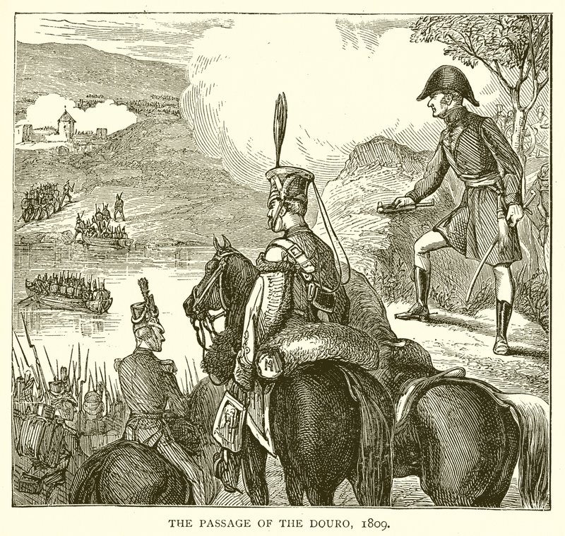 Passasjen til Douro, 1809 av English School