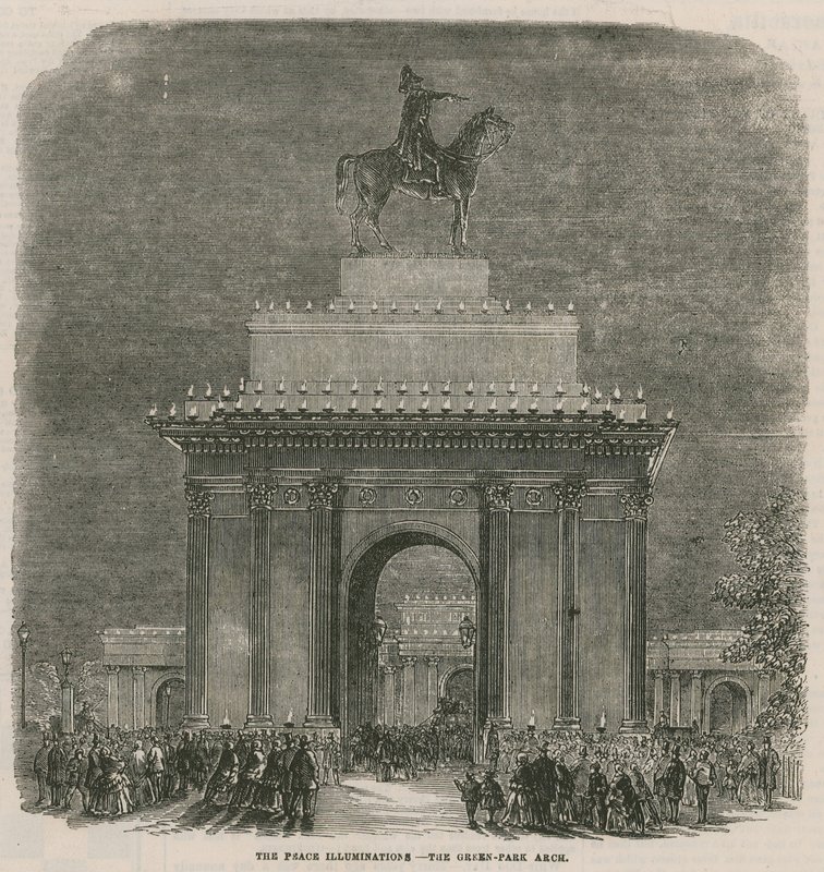 Fredsbelysningene ved Green Park Arch av English School