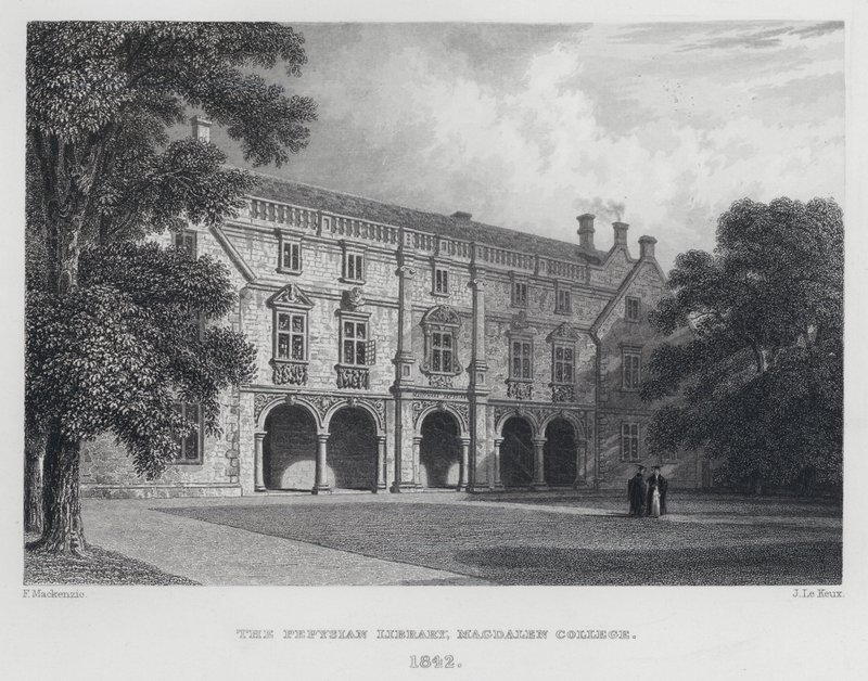 The Pepysian Library, Magdalen College, 1842 av English School