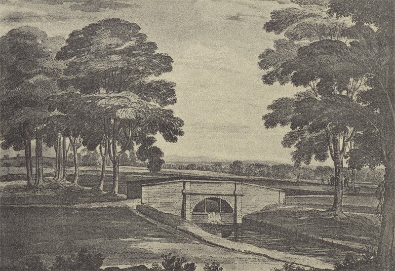 Lekeplassen ved Eaton College i Buckinghamshire (gravyr) av English School