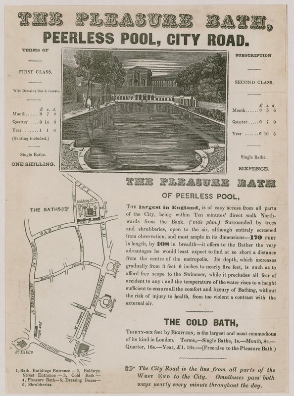 The Pleasure Bath, Peerless Pool, City Road av English School