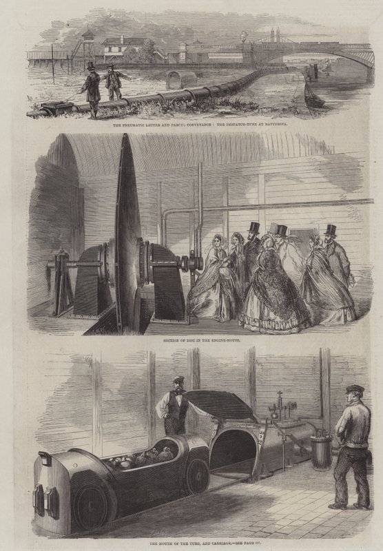 The Pneumatic Despatch (gravering) av English School