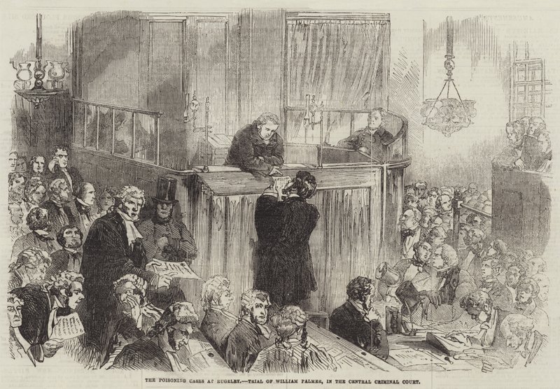 Forgiftningssakene ved Rugeley, rettssaken mot William Palmer, i Central Criminal Court av English School
