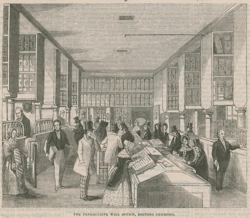 Prerogative Will Office, Doctors Commons, London av English School