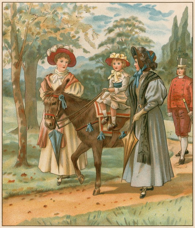 Prinsesse Victoria rir i Kensington Gardens av English School