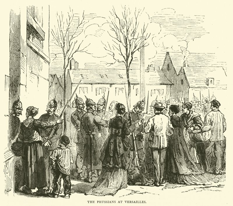 Preussen i Versailles, januar 1871 av English School