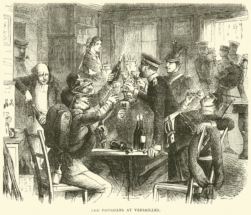 Preussen i Versailles, oktober 1870 av English School