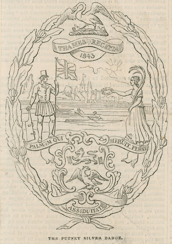 Putney Silver Badge tildelt under Thames Regatta av English School