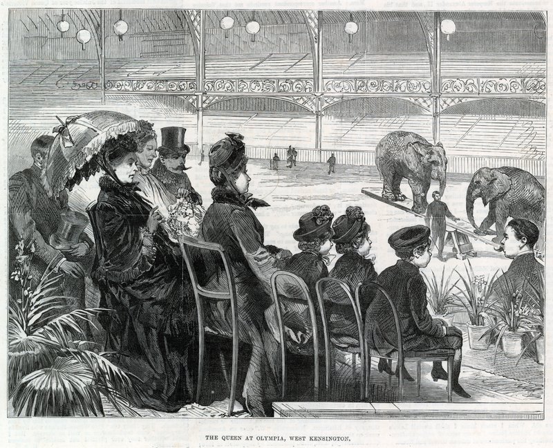 Dronningen i Olympia, West Kensington av English School