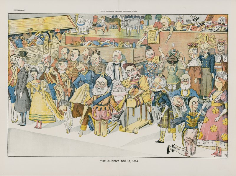 Queens Dolls. 1894 av English School