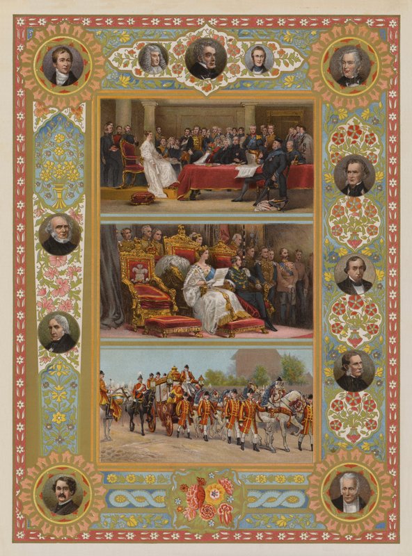 Dronningens jubileum (chromolitho) av English School
