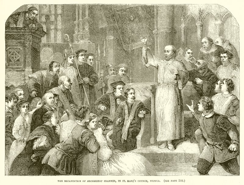 Reinkarnasjonen av erkebiskop Cranmer, i St. Mary