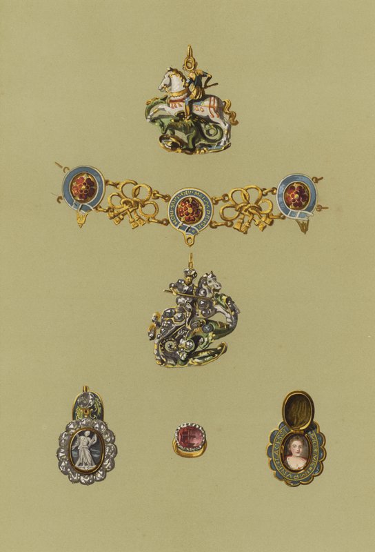 The Regalia of Scotland, mindre artikler av Regalia (chromolitho) av English School