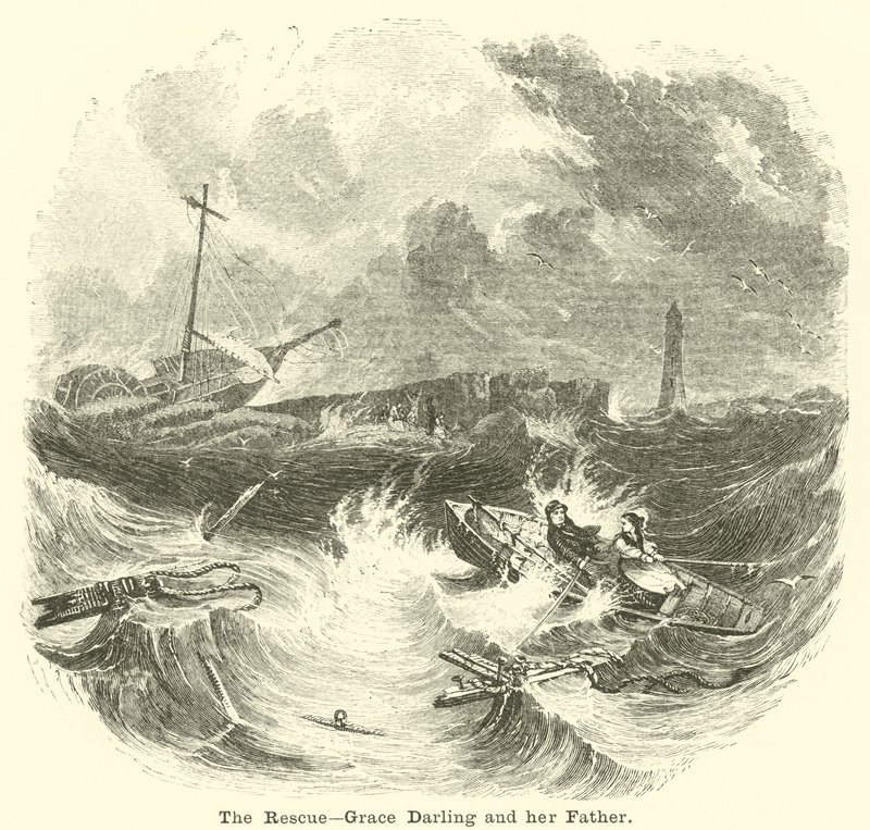 The Rescue, Grace Darling og hennes far av English School