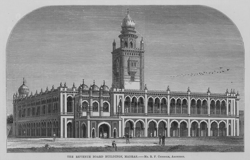 Revenue Board Buildings, Madras (gravering) av English School
