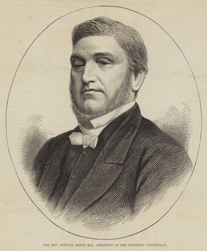 Pastor Gervase Smith, MA, president for Wesleyan Conference (gravering) av English School