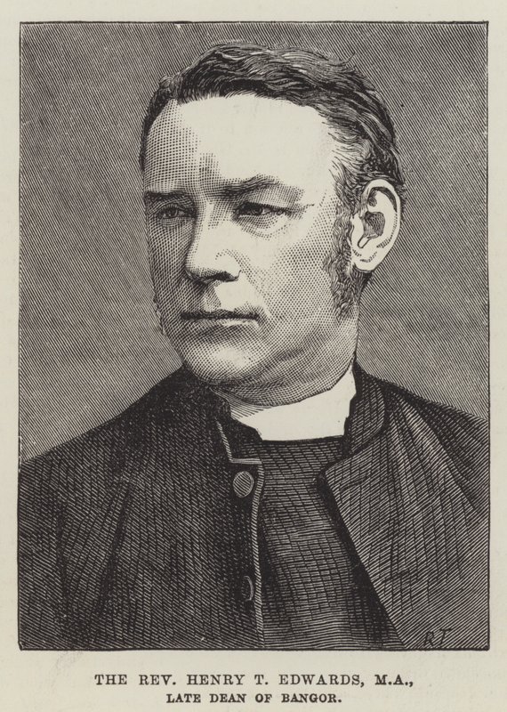 Pastor Henry T Edwards, MA, avdøde dekan av Bangor (gravering) av English School