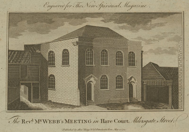 Pastor Webbs møte i Hare Court, Aldersgate Street av English School