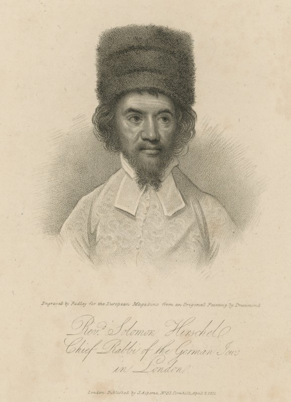 Pastor Solomon Hirschel, overrabbiner for de tyske vertshusene i London av English School