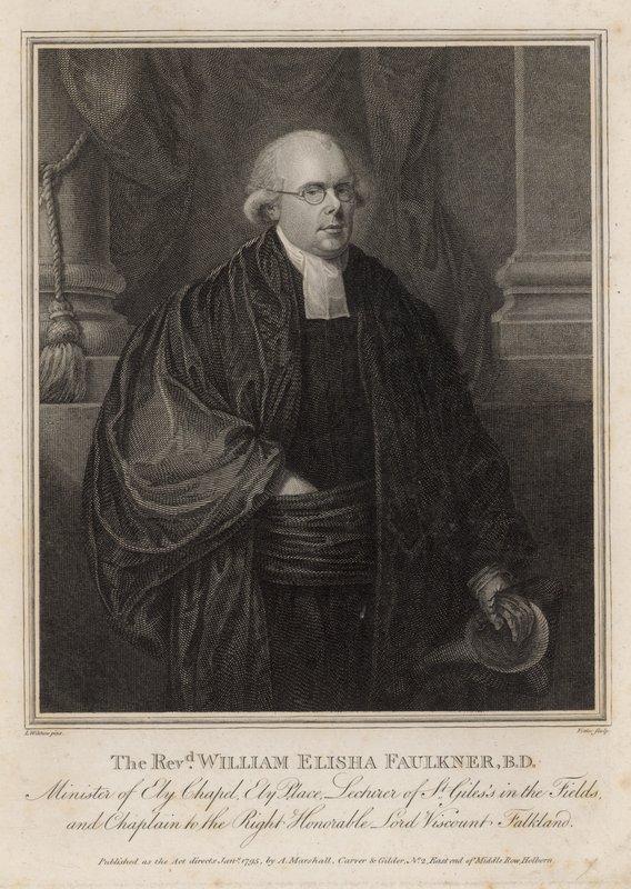Pastor William Elisha Faulkner, minister for Ely Chapel, Ely Place, London av English School