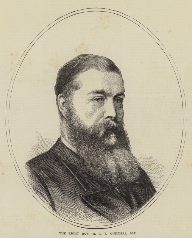 The Right Honourable H C E Childers, MP (gravering) av English School