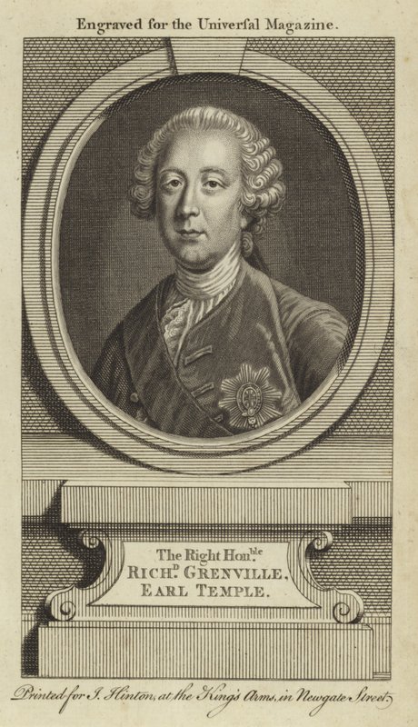 Høyre ærede Richard Grenville, Earl Temple av English School